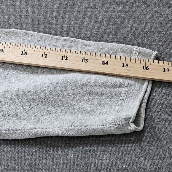 Lisa Todd Sweater Women 2X Gray Roll Neck Cuff Cotton Linen Blend Preppy Boho LS - Picture 6 of 16